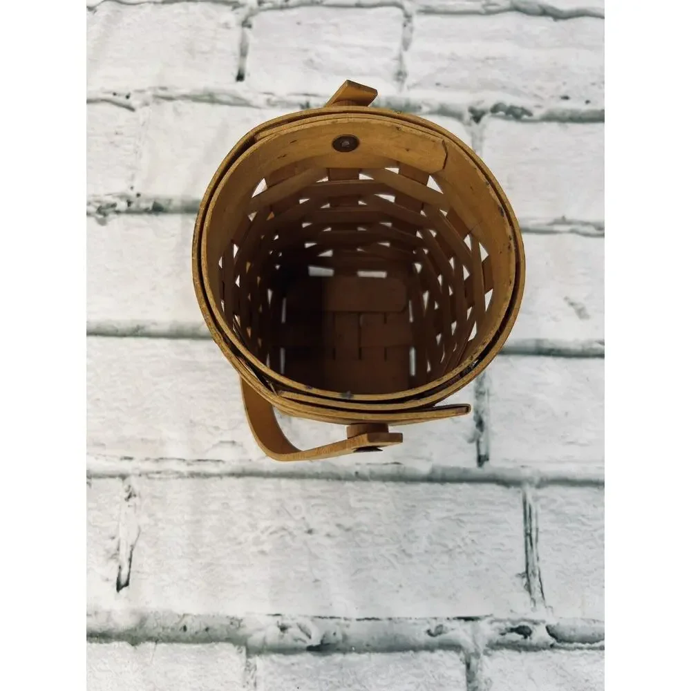 2002 Longaberger Horizon of‎ Hope Basket w/Swinging Handle 4
